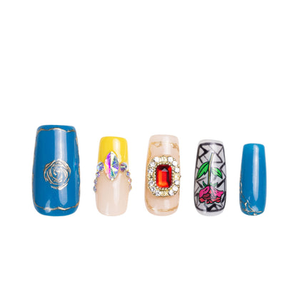 Once Upon a Rose Handmade Nails H453