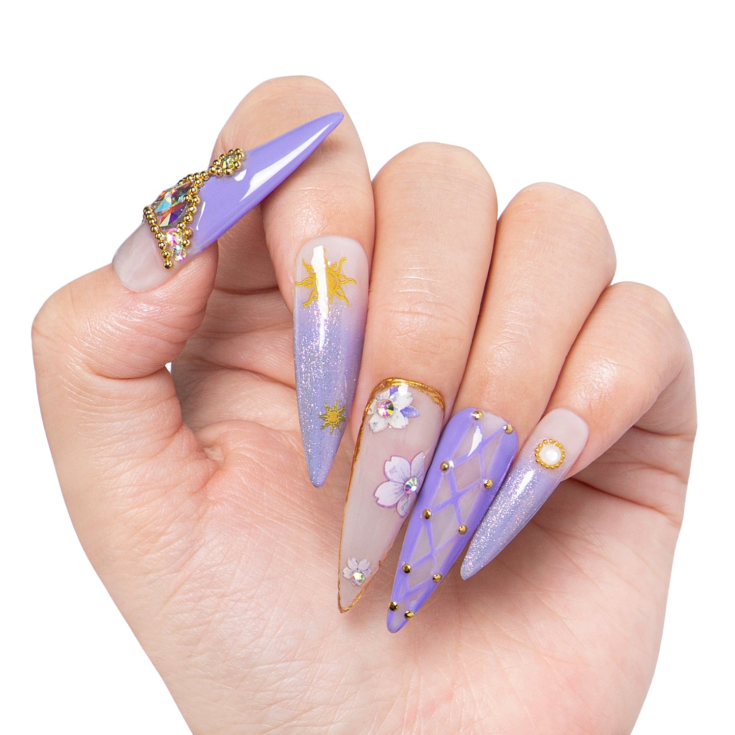 Happily Ever After Handmade Nails H454