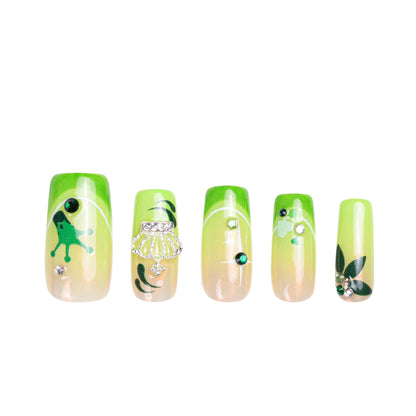 Evangeline¡¯s glow Handmade Nails H456