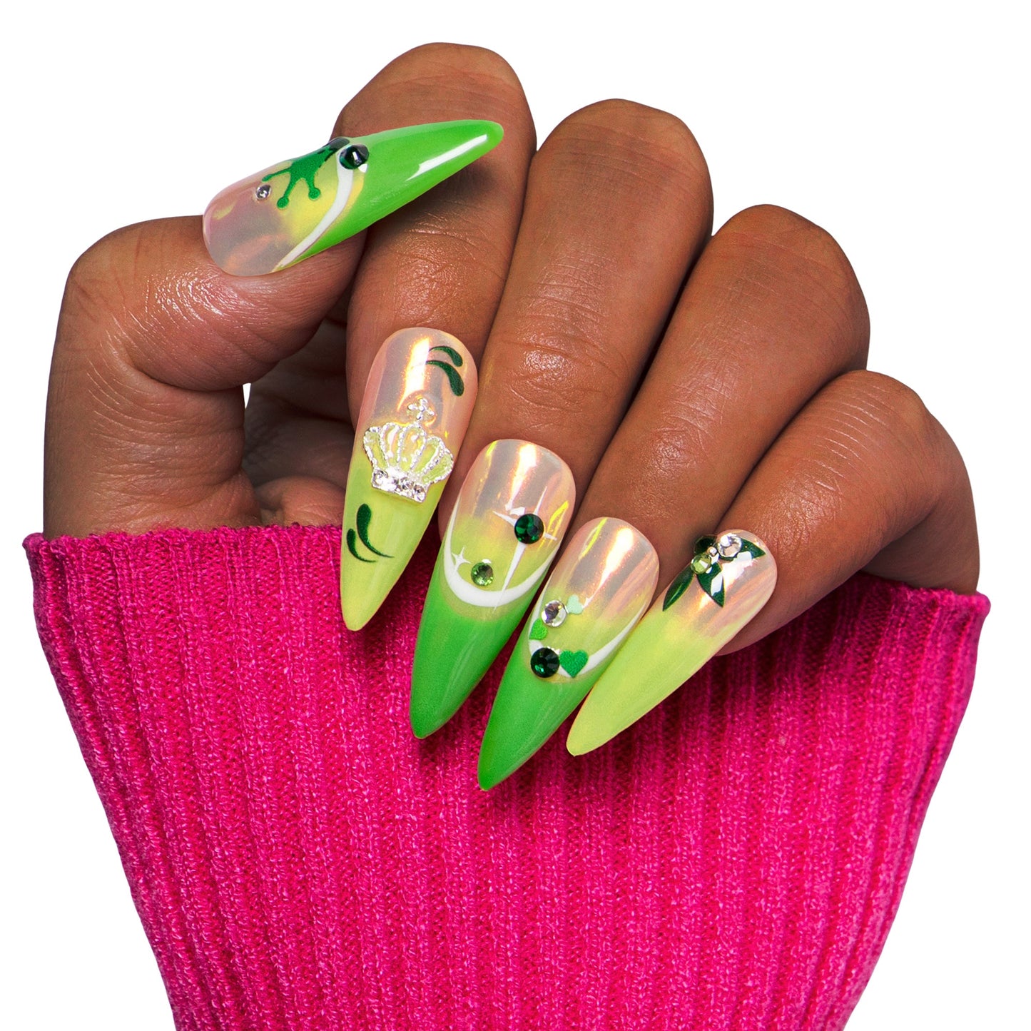 Evangeline¡¯s glow Handmade Nails H456