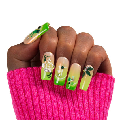 Evangeline¡¯s glow Handmade Nails H456