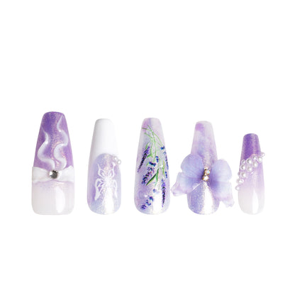 Butterfly Spell Handmade Nails H461