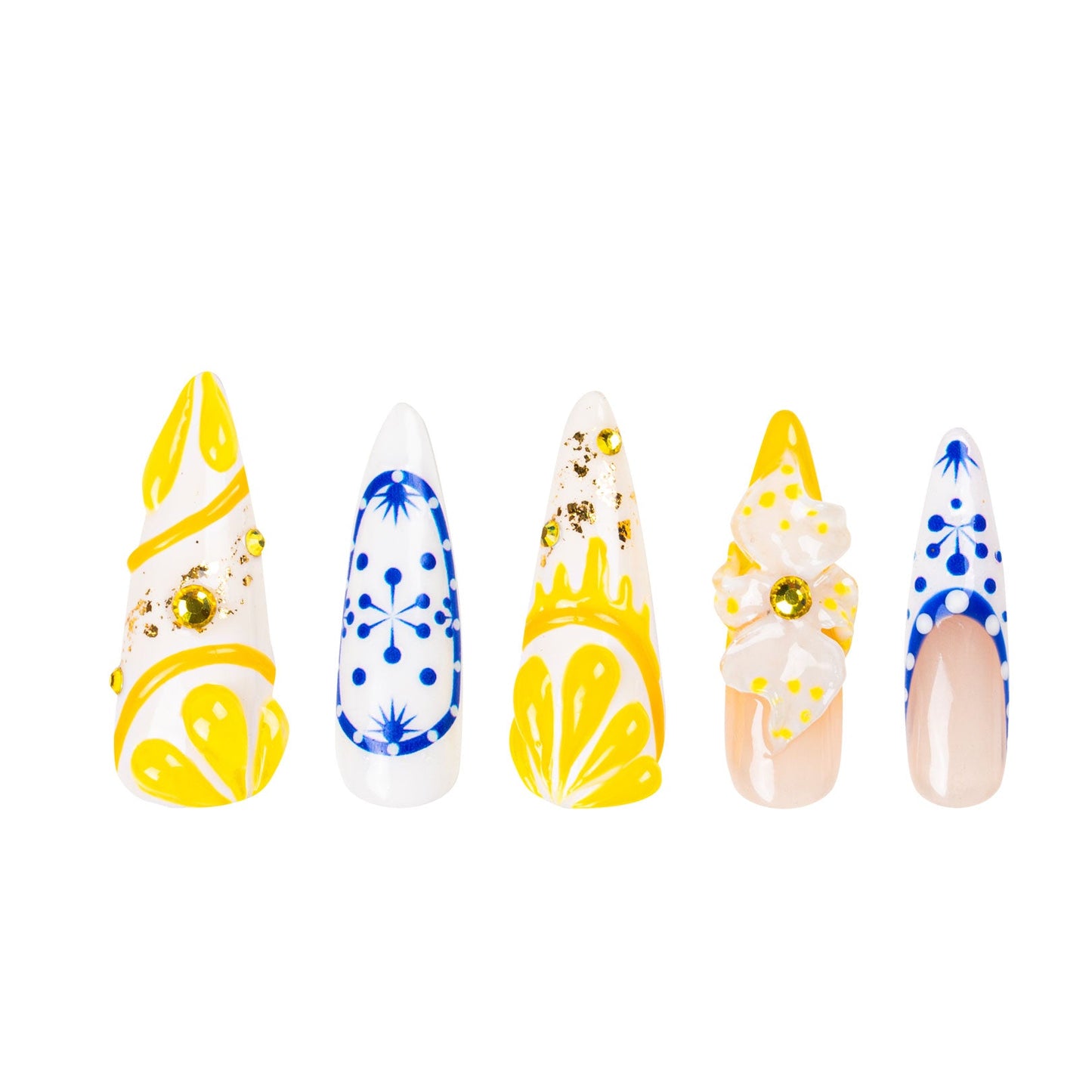 Amalfi Bloom Handmade Nails H468
