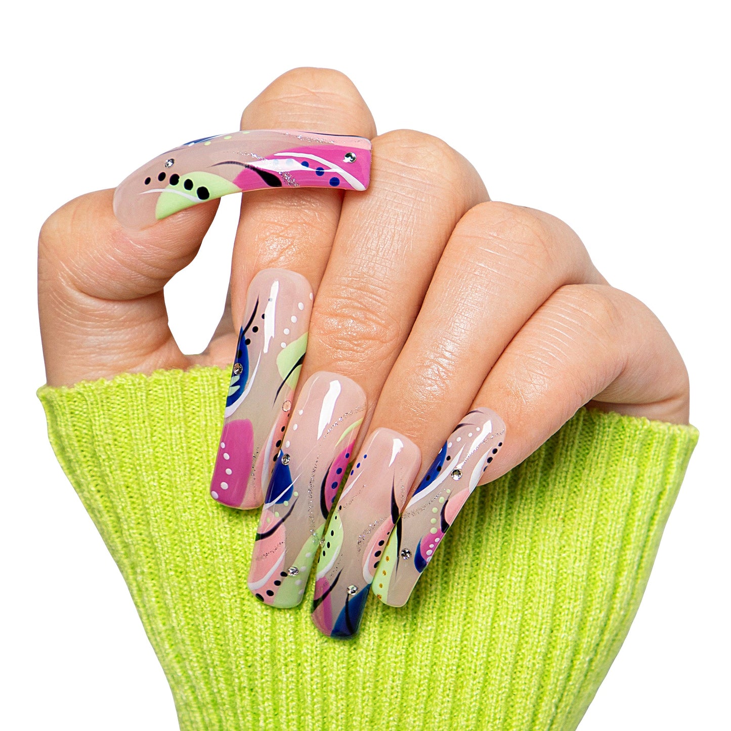 Summer Romance Handmade Nails H473