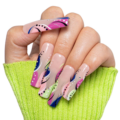 Summer Romance Handmade Nails H473