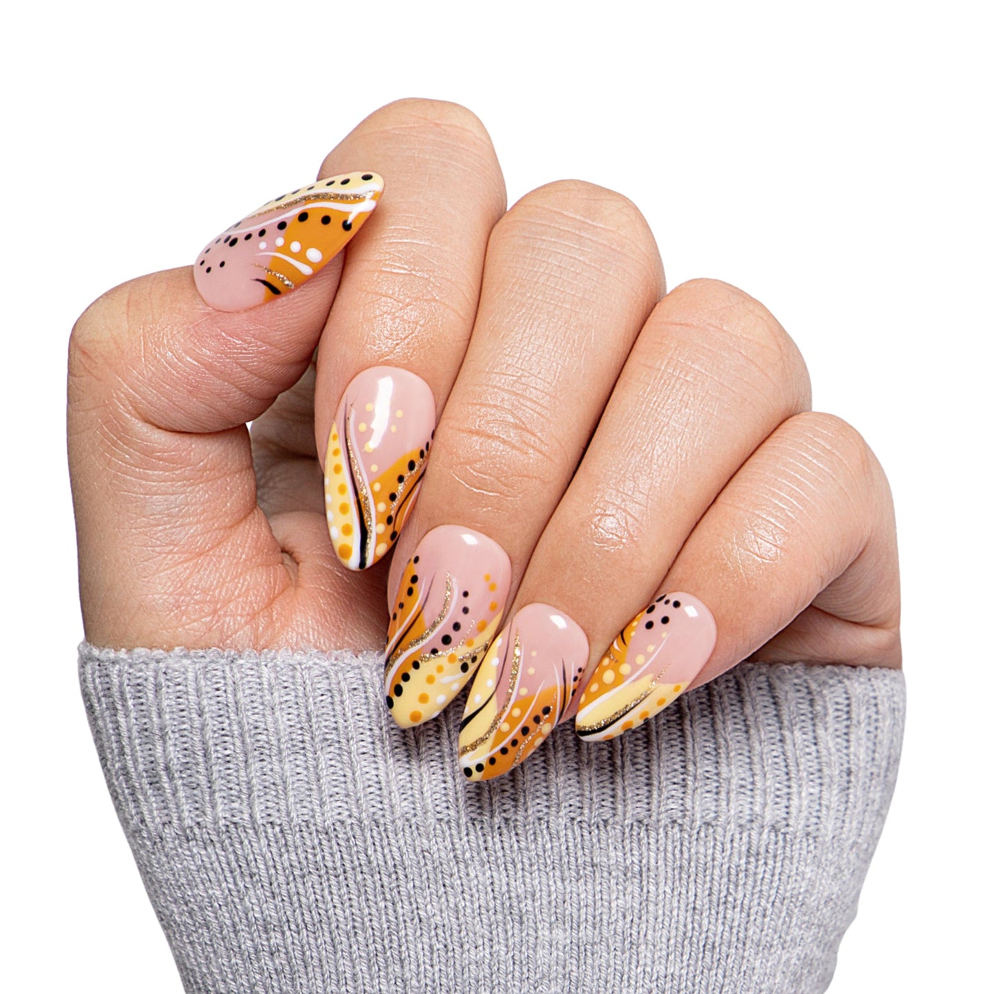 Calm Storm Handmade Nails H477