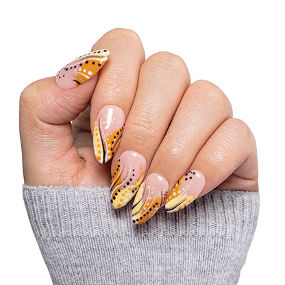 Calm Storm Handmade Nails H477