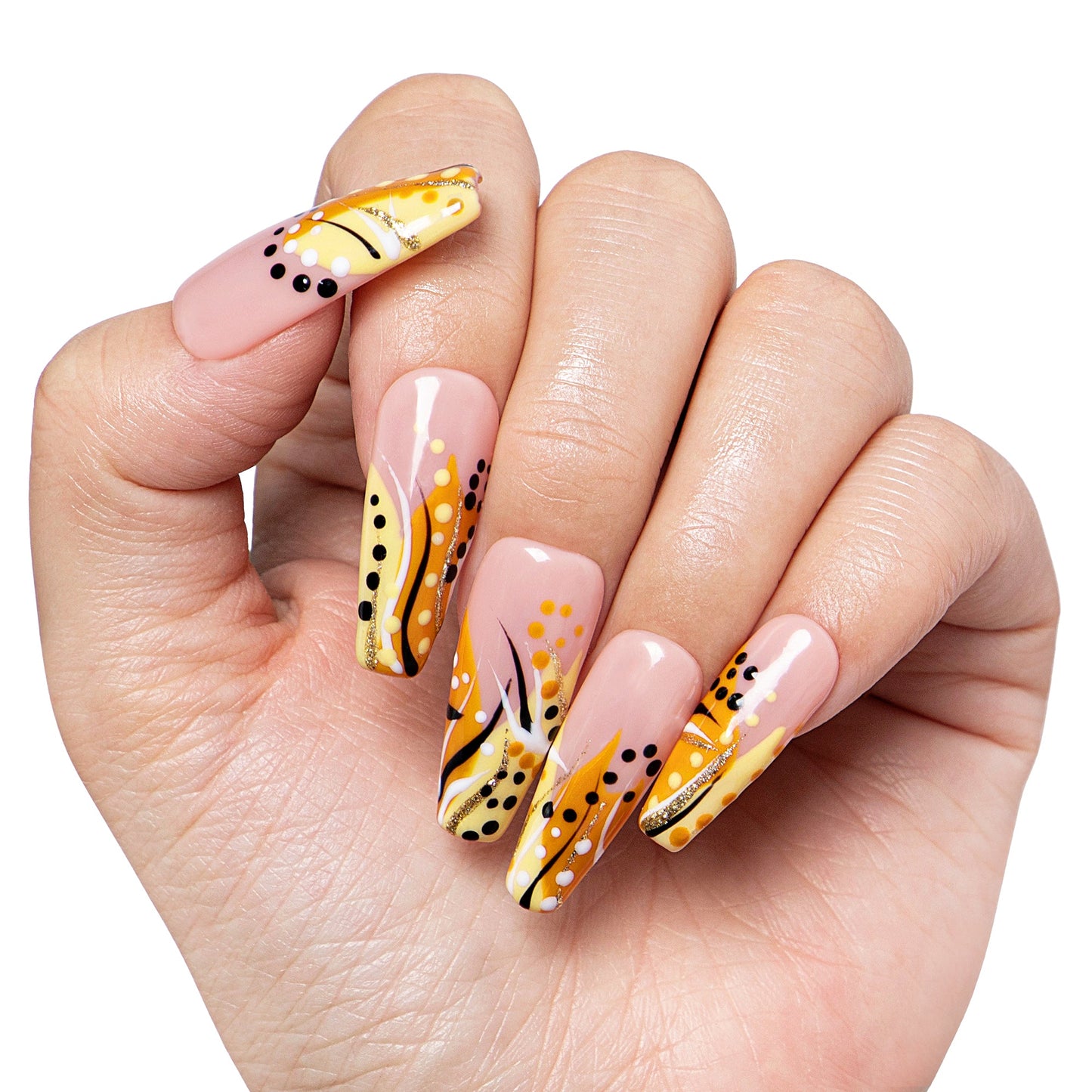 Calm Storm Handmade Nails H477