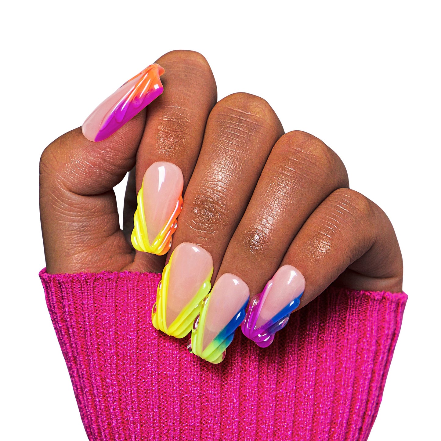 Rainbow Dream Handmade Nails H479