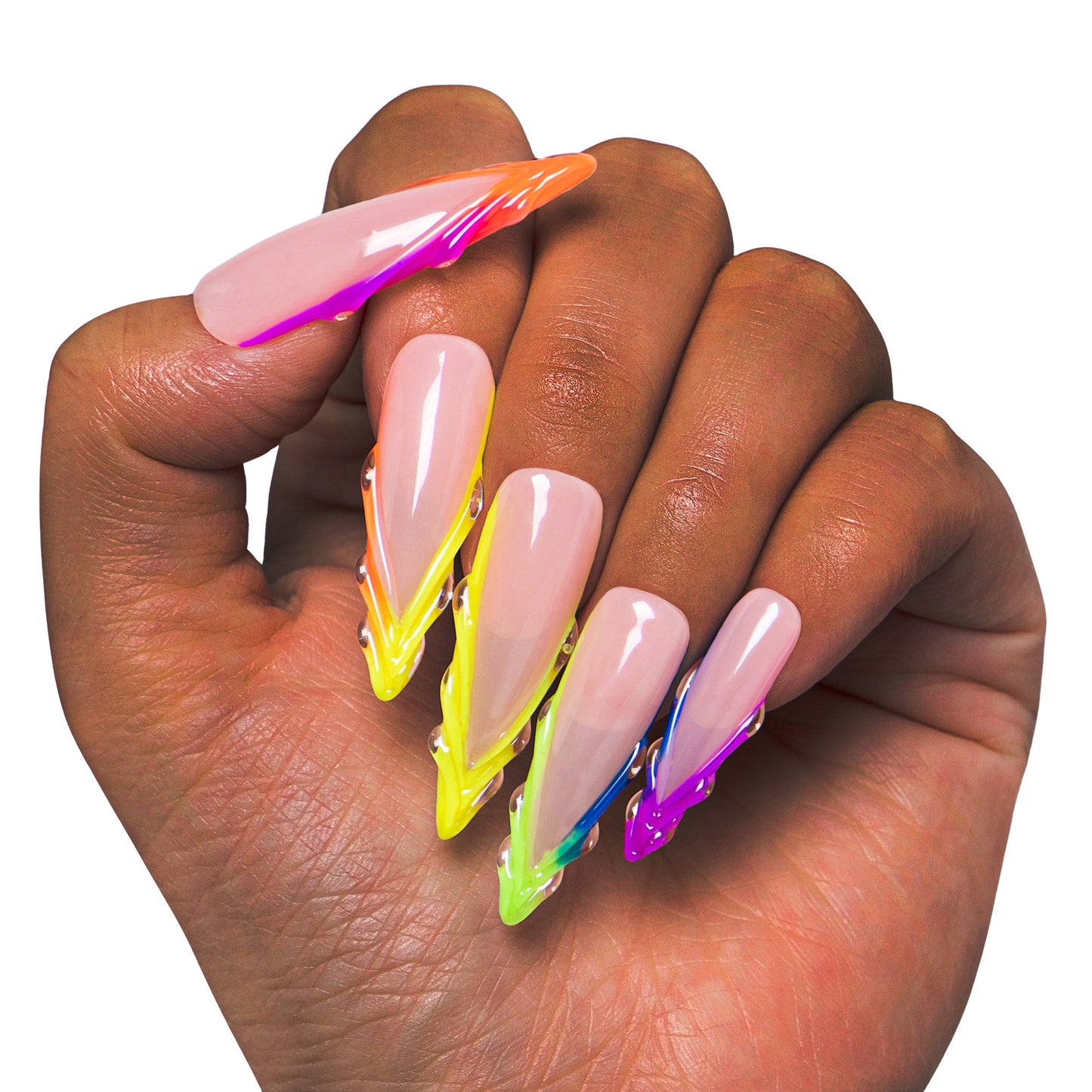 Rainbow Dream Handmade Nails H479