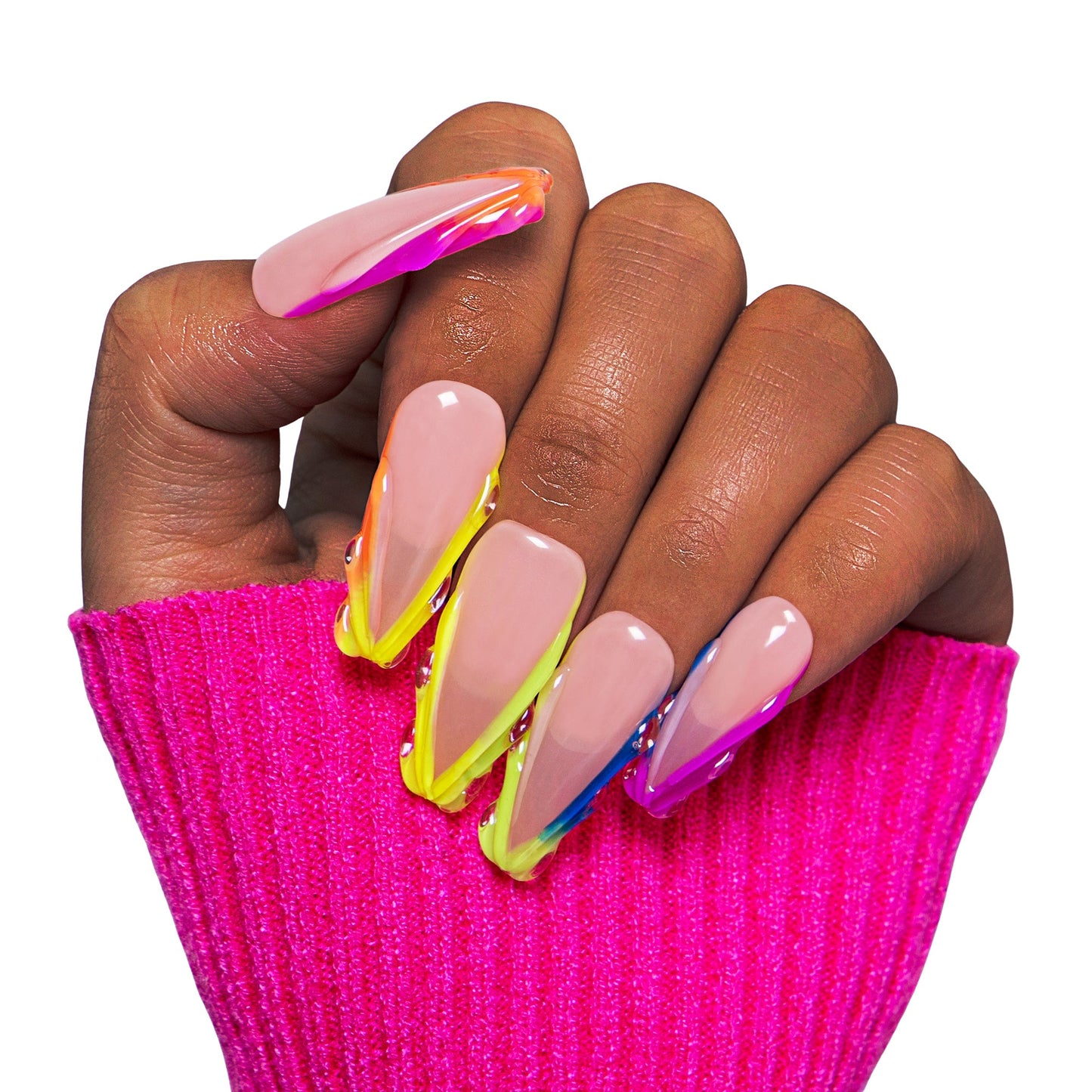 Rainbow Dream Handmade Nails H479