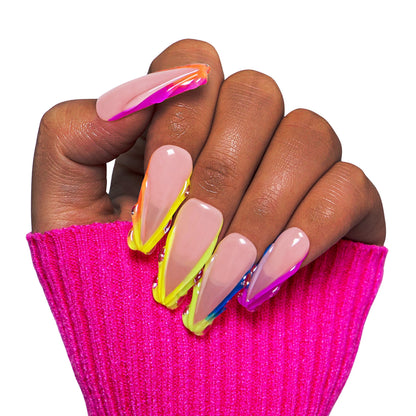 Rainbow Dream Handmade Nails H479