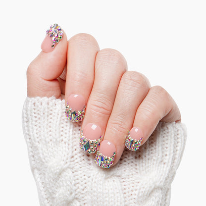 Angel's Tear Rhinestone Handmade Nails H48