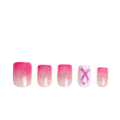 Pretty in Pink Handmade Nails H485