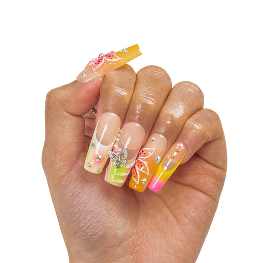 Tropical Delight Handmade Nails H498