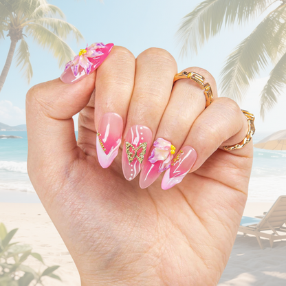 Butterfly Kiss Handmade Nails H502