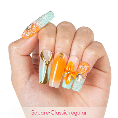 Sunset Serenade Handmade Nails H504