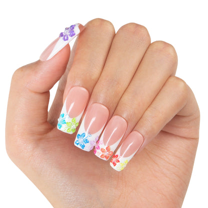 Tropical Garden Handmade Nails H538