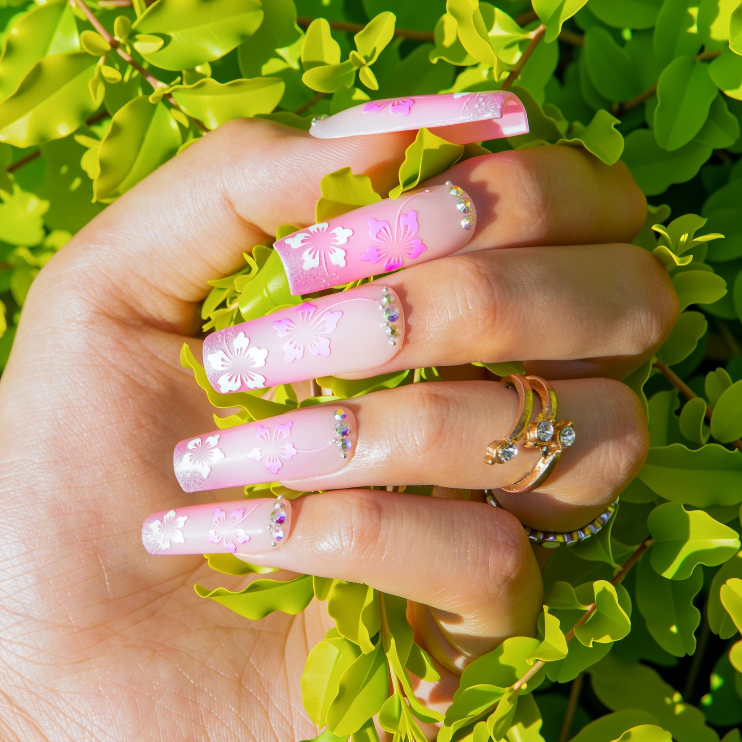 Blossom Breeze Handmade Nails H539