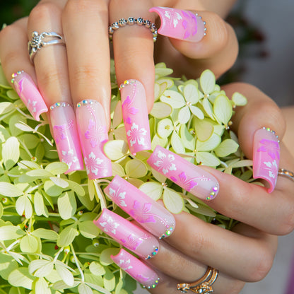 Blossom Breeze Handmade Nails H539