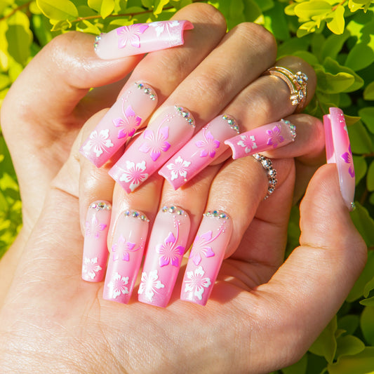 Blossom Breeze Handmade Nails H539