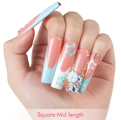 Tropical Breeze Handmade Nails H540