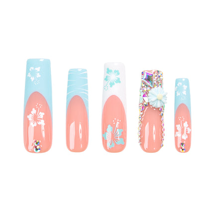 Tropical Breeze Handmade Nails H540