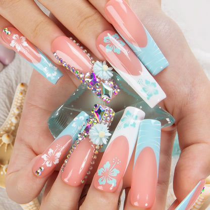 Tropical Breeze Handmade Nails H540