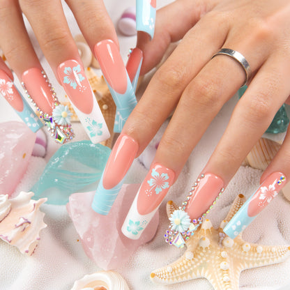 Tropical Breeze Handmade Nails H540