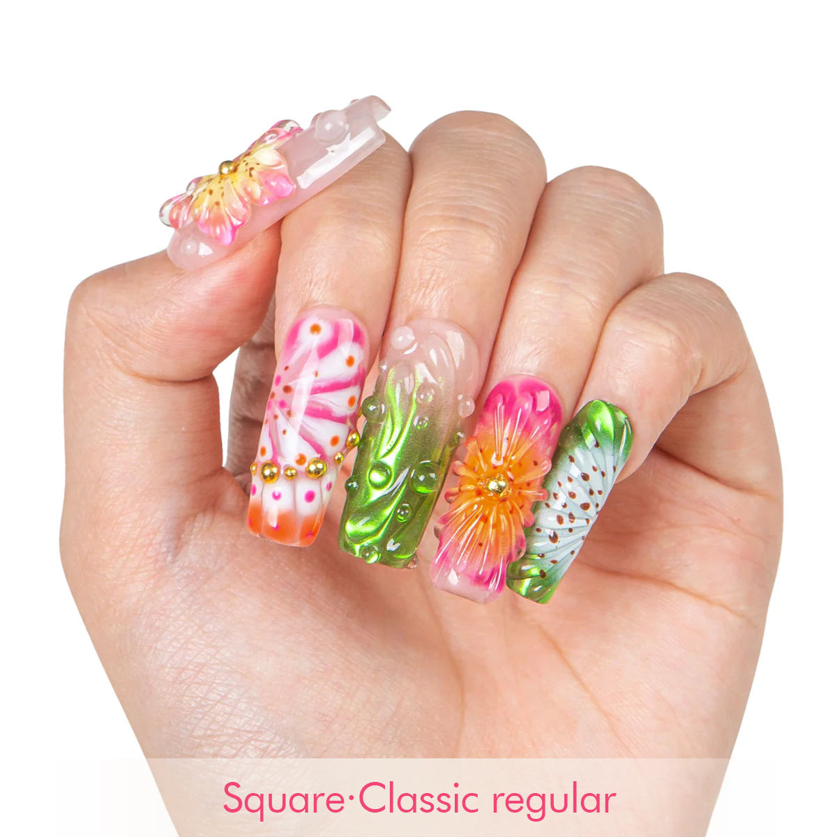 Sea Bloom Handmade Nails H544