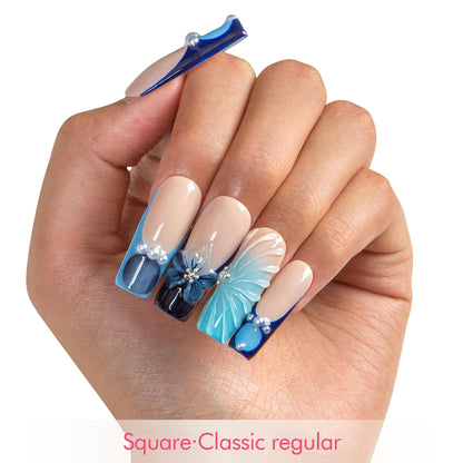 Bora Bora Glow Handmade Nails H548