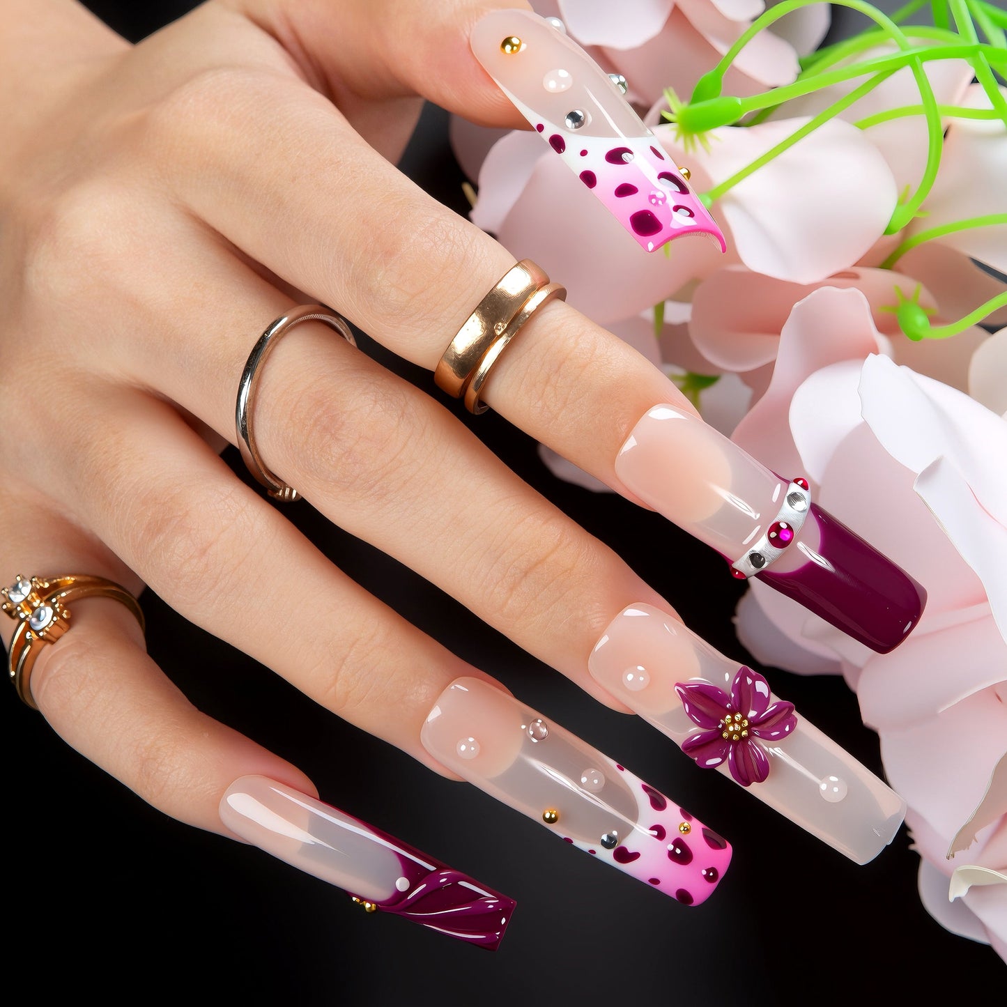 Beach Rodeo Handmade Nails H552