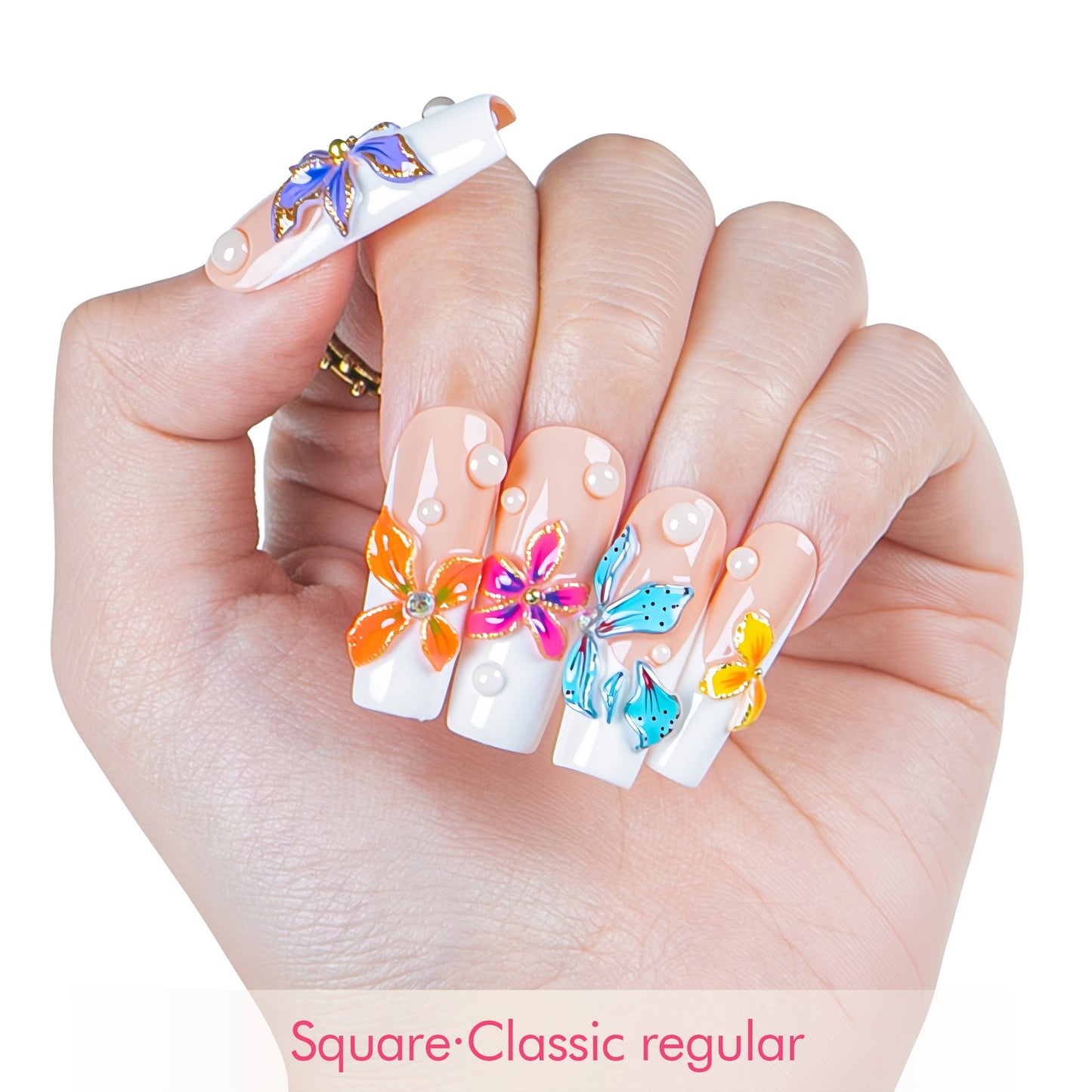 Flower Girl Energy  Handmade Nails H557