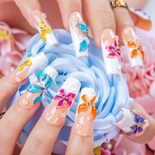 Flower Girl Energy  Handmade Nails H557