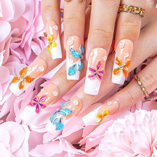 Flower Girl Energy  Handmade Nails H557