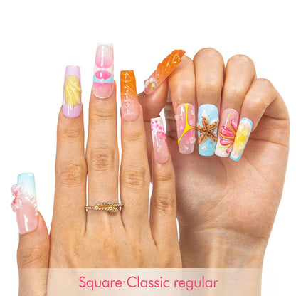 Pool Party Queen Handmade Nails H562