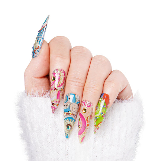 Boho Rhapsody Handmade Nails H57