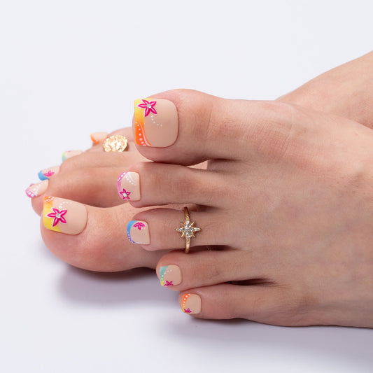 Color Me Chaotic T571 Toe Nails - 20Pcs Free Size