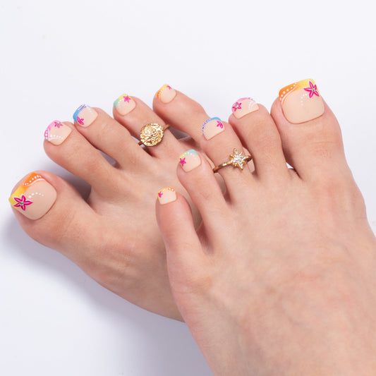 Color Me Chaotic T571 Toe Nails - 20Pcs Free Size