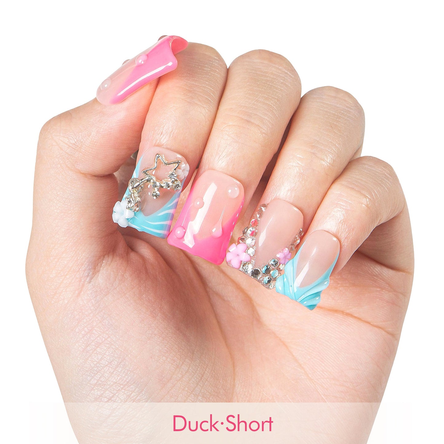 Cotton Candy Obsession Handmade Nails H581