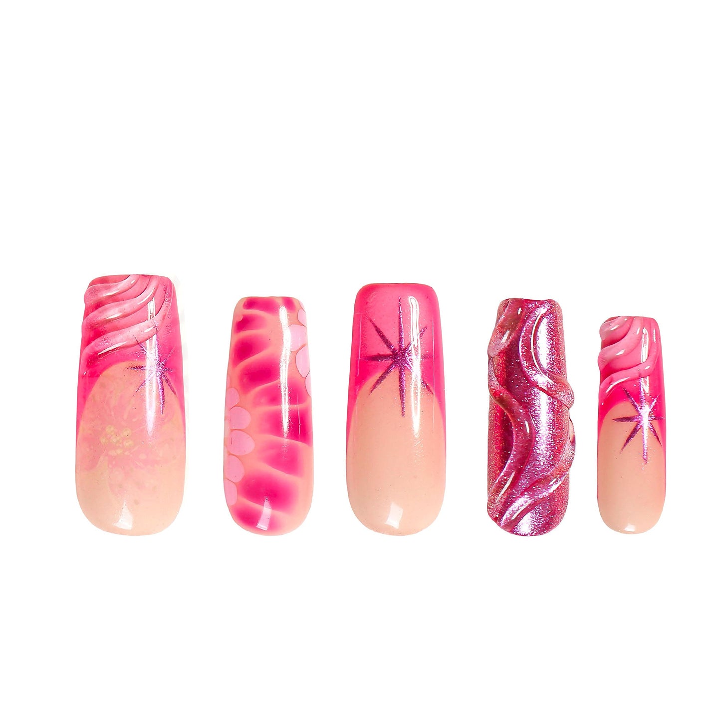 Pinkalicious Handmade Nails H584