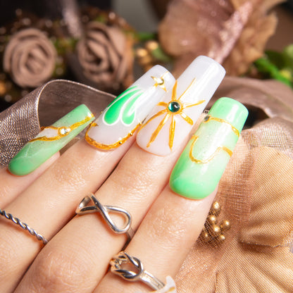 Celestial Libra Dream Handmade Nails H588