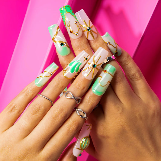 Celestial Libra Dream Handmade Nails H588