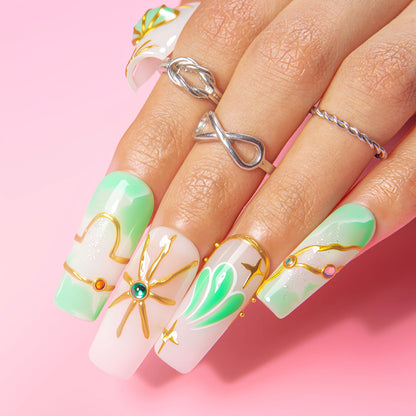 Celestial Libra Dream Handmade Nails H588