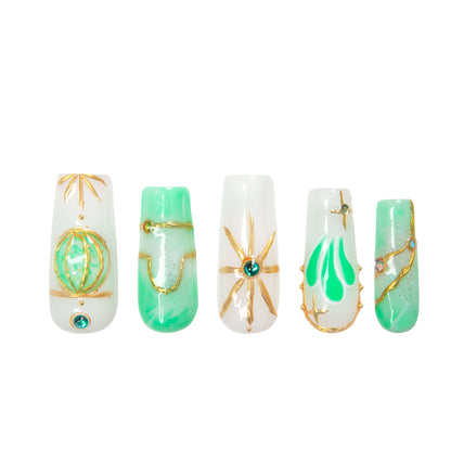 Celestial Libra Dream Handmade Nails H588