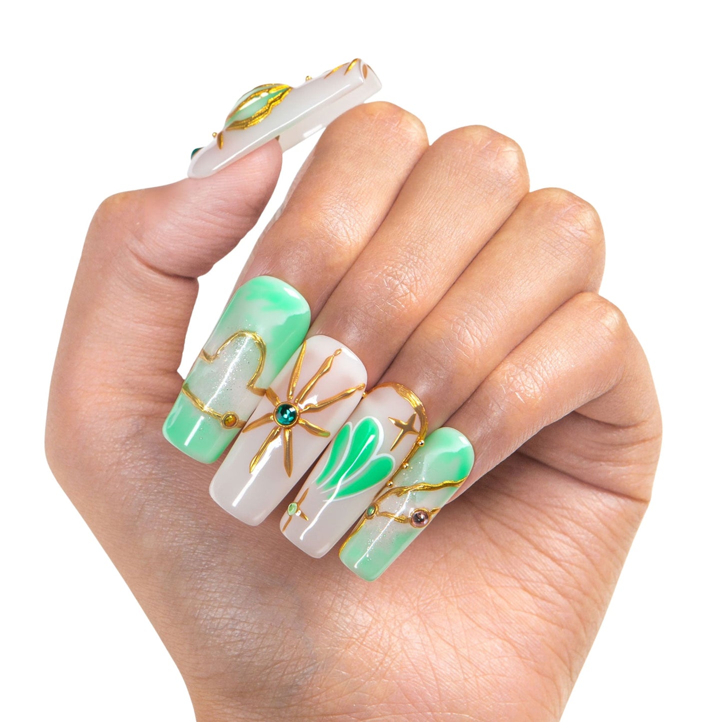 Celestial Libra Dream Handmade Nails H588