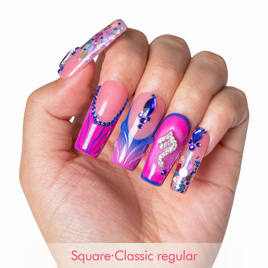 Scorpio Drama Club Handmade Nails H591