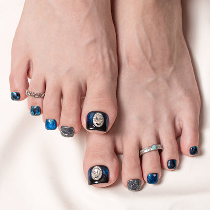 Capricorn Cosmic Energy T597 Toe Nails - 20Pcs Free Size