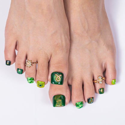 Taurus in Retrograde T598 Toe Nails - 20Pcs Free Size
