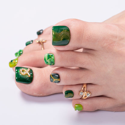 Taurus in Retrograde T598 Toe Nails - 20Pcs Free Size